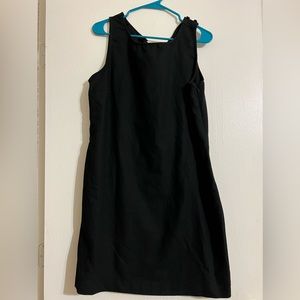 Vintage 90s Black Linen Old Navy Dress